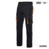 Pantalón stretch bicolor Velilla Ref. 103008S - Negro/Naranja