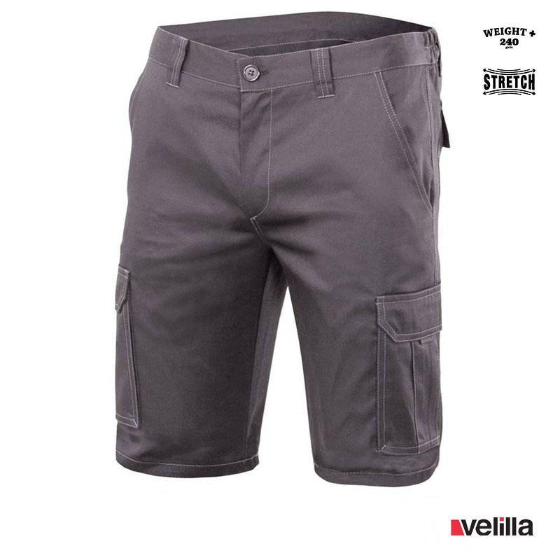 Bermuda Stretch multibolsillos Ref. 103009S - Gris