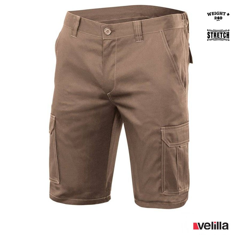 Bermuda Stretch multibolsillos Ref. 103009S - Beige