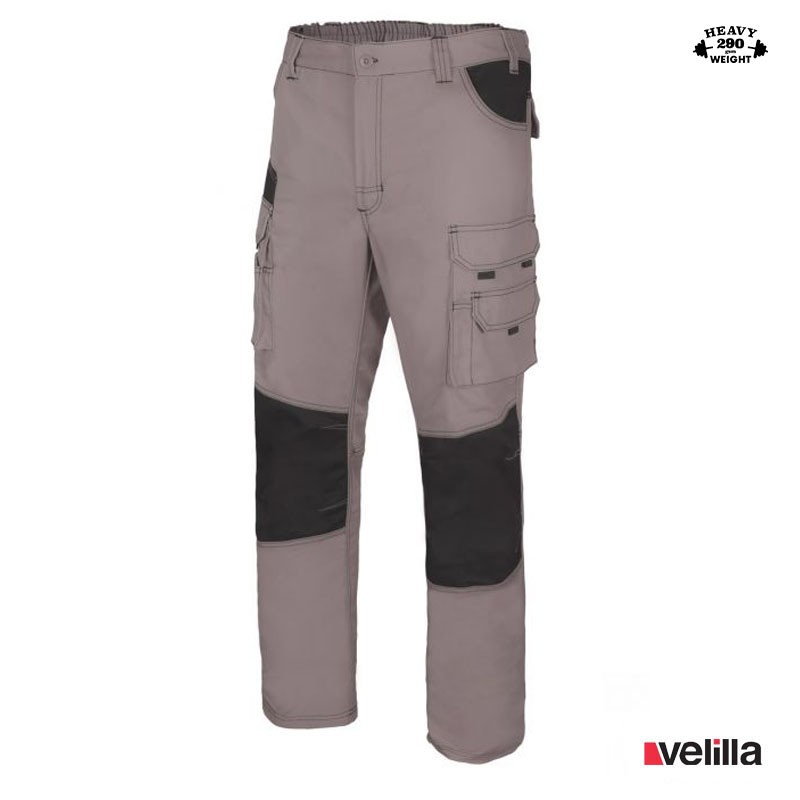 Pantaón canvas bicolor Velilla Ref. 103011B - Gris