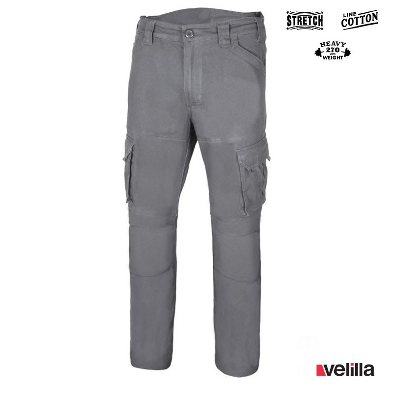 Pantalón stretch algodón Velilla Ref. 103012S - Gris