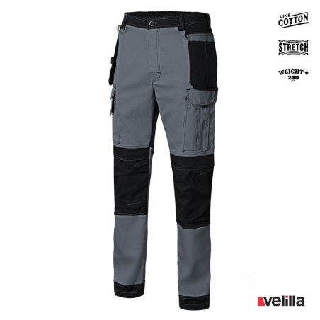 Pantalón canvas Stretch Velilla Ref. 103019S - Gris