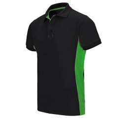 Polo bicolor Velilla Ref. 105504 - Negro/Verde lima