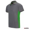 Polo bicolor Velilla Ref. 105504 - Gris/Verde lima