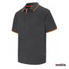 Polo bicolor Velilla Ref. 105505 - Gris/Naranja