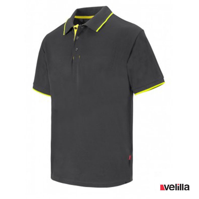 Polo bicolor Velilla Ref. 105505 - Gris/Amarillo