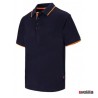 Polo bicolor Velilla Ref. 105505 - Marino/Naranja