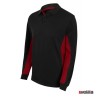 Polo bicolor ML Velilla Ref. 105514 - Negro/Rojo