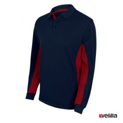 Polo bicolor ML Velilla Ref. 105514 - Marino/Rojo