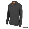 Polo bicolor ML Velilla Ref. 105515 - Gris/Naranja