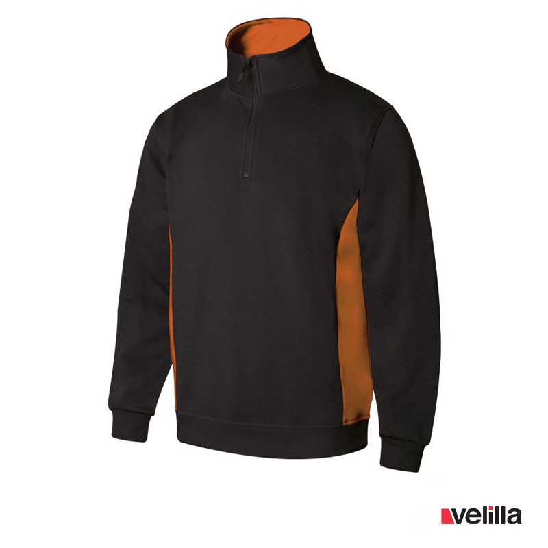 SUDADERA BICOLOR CREMALLERA