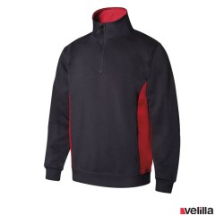 SUDADERA BICOLOR CREMALLERA