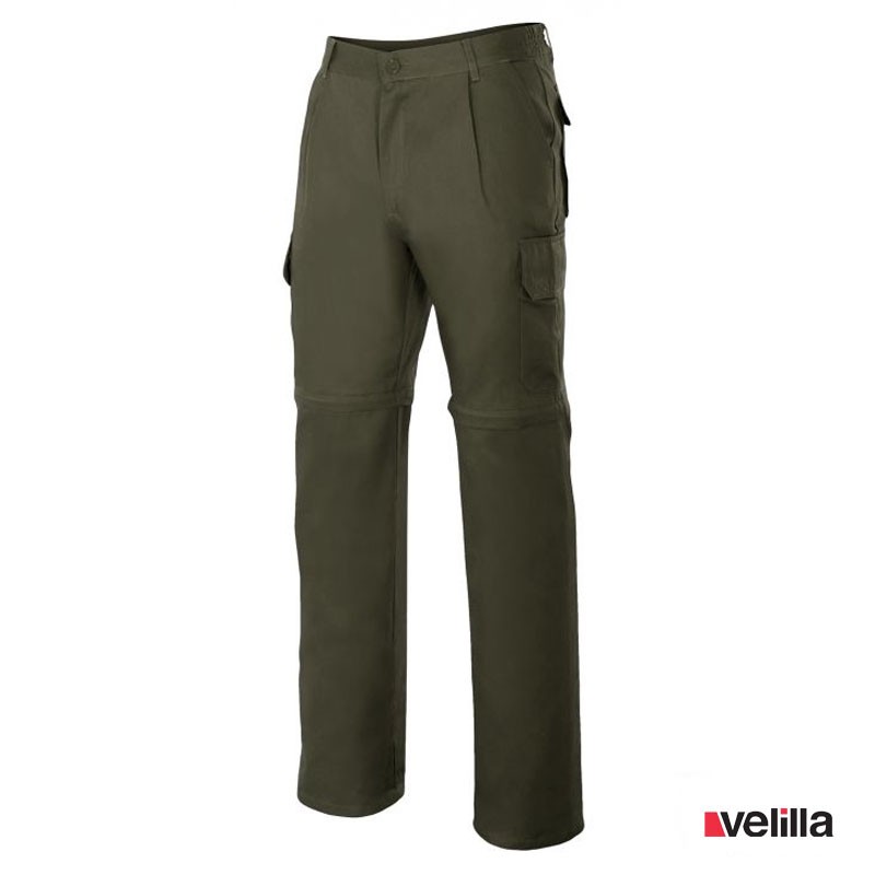 Pantalón desmontable Velilla Ref. 346 - Verde caza