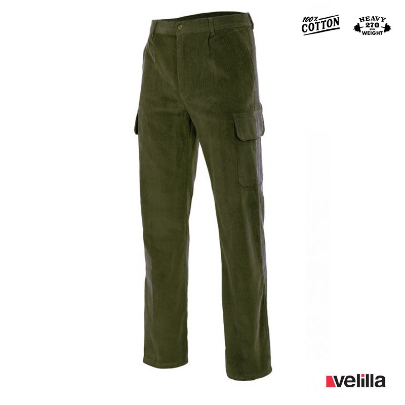 Pantalón pana Velilla Ref. 380 - Verde caza