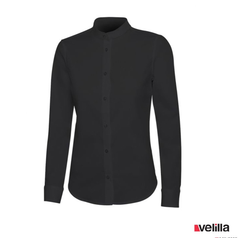 Camisa mujer strech manga larga Velilla Negra