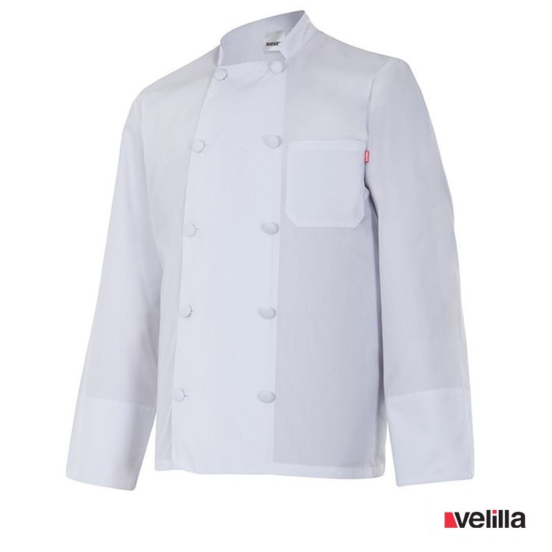 Chaqueta de cocina Velilla manga larga Blanca