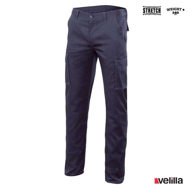 Pantalón Stretch multibolsillos Velilla Ref. 103002S - Marino