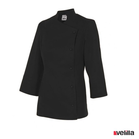 Chaqueta cocina mujer Velilla Melisa - Negra