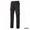 Pantalón bicolor multibolsillos Velilla Ref. 103004 - Negro/Rojo