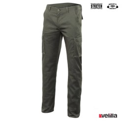 Pantalón Stretch multibolsillos Velilla Ref. 103005S - Verde caza