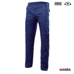 Pantalón Stretch multibolsillos Velilla Ref. 103005S - Azulina